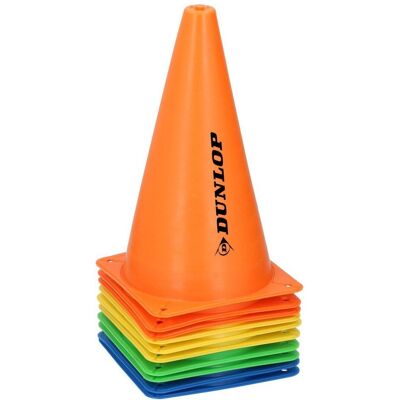 Pachołki Treningowe Dunlop 23,5cm X10 Pachołki Treningowe Dunlop 23,5cm X10