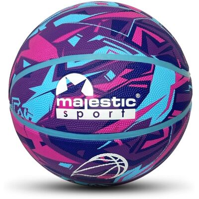 Piłka Do Koszykówki Majestic Sport Galaxy Fioletowa R. 7 Piłka Do Koszykówki Majestic Sport Galaxy Fioletowa R. 7