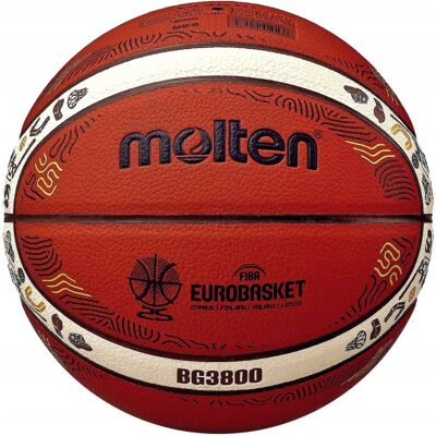 Piłka do koszykówki Molten EUROBASKET 2025 B7G3800 Piłka do koszykówki Molten EUROBASKET 2025 B7G3800