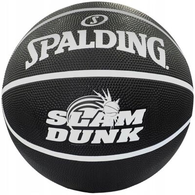 Piłka do koszykówki Spalding Slam Dunk czarna 84860Z 7 Piłka do koszykówki Spalding Slam Dunk czarna 84860Z 7