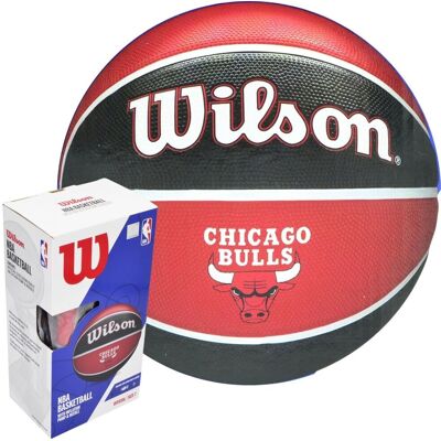 PIŁKA DO KOSZYKÓWKI WILSON NBA CHICAGO BULLS KARTON POMPKA PIŁKA DO KOSZYKÓWKI WILSON NBA CHICAGO BULLS KARTON POMPKA