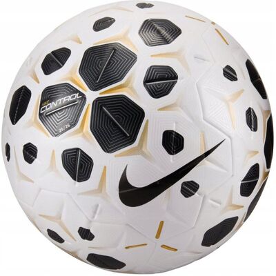 Piłka nożna Nike Control 25 biało-czarna HV4395 100 5 Piłka nożna Nike Control 25 biało-czarna HV4395 100 5