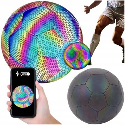 Inny producent Piłka Nożna Odblaskowa Holograficzna Świecąca Do Gry Rozmiar 5 Football Inny producent Piłka Nożna Odblaskowa Holograficzna Świecąca Do Gry Rozmiar 5 Football