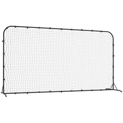VMP Rebounder Do Piłki Nożnej, Czarny, 366x90x183 Cm, Hdpe VMP Rebounder Do Piłki Nożnej, Czarny, 366x90x183 Cm, Hdpe