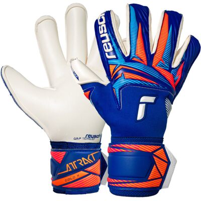 Rękawice Reusch Attrakt Gold X Roll Finger 56 70 965 4126 niebieski 8 Rękawice Reusch Attrakt Gold X Roll Finger 56 70 965 4126 niebieski 8