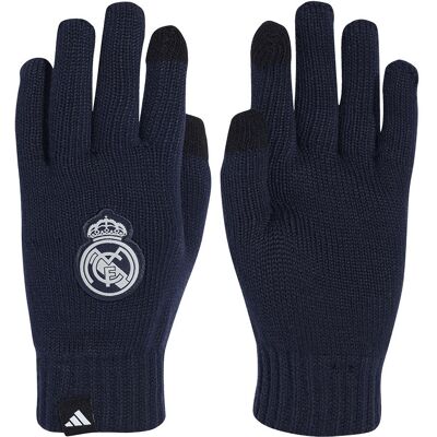 Rękawiczki adidas Real Madryt JX0018 granatowy L Rękawiczki adidas Real Madryt JX0018 granatowy L