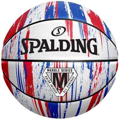 Spalding Marble Ball 84399Z, unisex, piłki do koszykówki, Białe Spalding Marble Ball 84399Z, unisex, piłki do koszykówki, Białe
