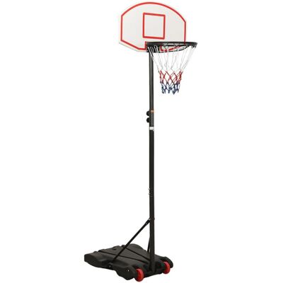VMP Stojak do koszykówki, biały, 216-250 cm, polietylen VMP Stojak do koszykówki, biały, 216-250 cm, polietylen