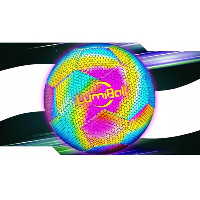 ŚWIECĄCA PIŁKA NOŻNA ODBLASKOWA LUMIBALL DO NOGI ROZMIAR 5 ŚWIECĄCA PIŁKA NOŻNA ODBLASKOWA LUMIBALL DO NOGI ROZMIAR 5