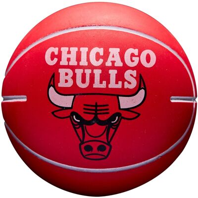 Wilson NBA Dribbler Chicago Bulls Mini Ball WTB1100PDQCHI, unisex, piłki do koszykówki, Czerwone Wilson NBA Dribbler Chicago Bulls Mini Ball WTB1100PDQCHI, unisex, piłki do koszykówki, Czerwone