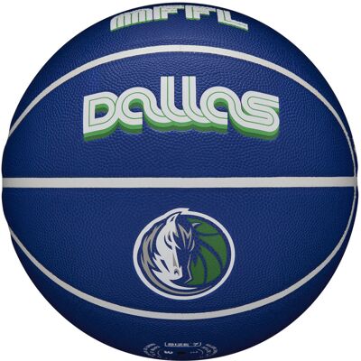 Wilson NBA Team City Collector Dallas Mavericks Ball WZ4016407ID, unisex, piłki do koszykówki, Niebieskie Wilson NBA Team City Collector Dallas Mavericks Ball WZ4016407ID, unisex, piłki do koszykówki, Niebieskie