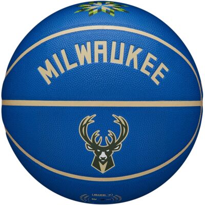 Wilson Milwaukee Bucks Rozmiar 7 Unisex NBA Collector Piłka do koszykówki Wilson Milwaukee Bucks Rozmiar 7 Unisex NBA Collector Piłka do koszykówki