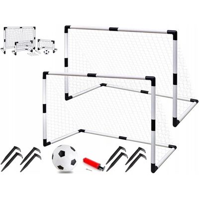 Zlaro Zestaw BRAMKA piłkarska 122x65 do ogrodu BRAMKA do PIŁKI NOŻNEJ dla dzieci Zlaro Zestaw BRAMKA piłkarska 122x65 do ogrodu BRAMKA do PIŁKI NOŻNEJ dla dzieci