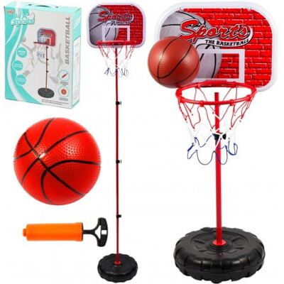 Zakręcony Koszyk ZESTAW DO KOSZYKÓWKI dla dzieci regulowana wysokość 65-171cm TARCZA KOSZ PIŁKA Zakręcony Koszyk ZESTAW DO KOSZYKÓWKI dla dzieci regulowana wysokość 65-171cm TARCZA KOSZ PIŁKA