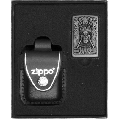 Zestaw Zippo Indian Skull Prezentowy Zestaw Zippo Indian Skull Prezentowy