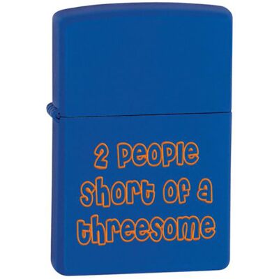 Zippo, Zapalniczka, 2 People, Royal Blue Matte Zippo, Zapalniczka, 2 People, Royal Blue Matte
