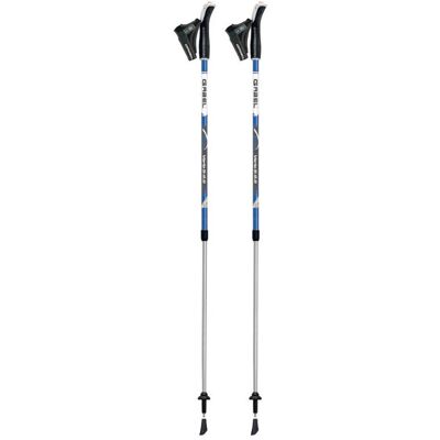 Gabel, Kijki Nordic Walking Teleskopowe, Vario S - 9.6 Jeans, Srebrny, 77-130 Cm Gabel, Kijki Nordic Walking Teleskopowe, Vario S - 9.6 Jeans, Srebrny, 77-130 Cm