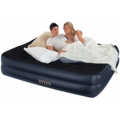 Intex 64124 Materac Dmuchany Pompka 152x203x42cm Intex 64124 Materac Dmuchany Pompka 152x203x42cm
