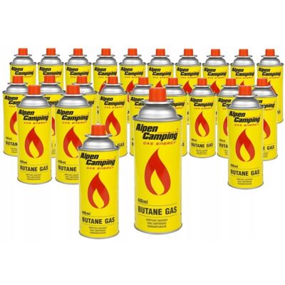 Alpen Camping Kartusz Gazowy Gaz Do Kuchenki Turystycznej Palnika Nabój Wkład X 24 Sztuk Alpen Camping Kartusz Gazowy Gaz Do Kuchenki Turystycznej Palnika Nabój Wkład X 24 Sztuk