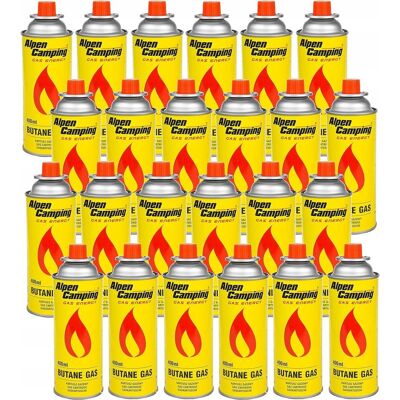 KARTUSZ NABÓJ Z GAZEM 400ml/227g ALPEN CAMPING x 24 sztuki kuchenka piec KARTUSZ NABÓJ Z GAZEM 400ml/227g ALPEN CAMPING x 24 sztuki kuchenka piec