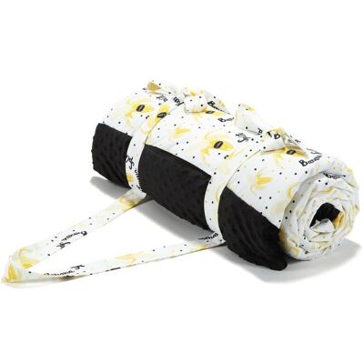 La Millou Koc Piknikowy Minky - Xl - Banana Split Bright Black La Millou Koc Piknikowy Minky - Xl - Banana Split Bright Black