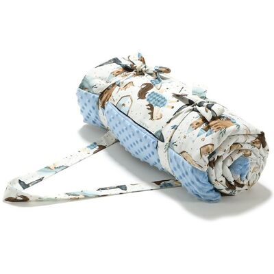 La Millou Koc Piknikowy Minky - Xl - Prince - Wind Blue La Millou Koc Piknikowy Minky - Xl - Prince - Wind Blue