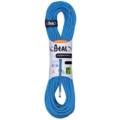 Lina wspinaczkowa Beal Stinger III Unicore 9,4 mm - Niebieska 60 m Lina wspinaczkowa Beal Stinger III Unicore 9,4 mm - Niebieska 60 m