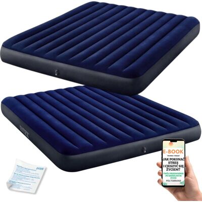 Materac Intex 2 Osobowy Kempingowy Turystyczny Domowy 183x203x25cm + Ebook-1 Materac Intex 2 Osobowy Kempingowy Turystyczny Domowy 183x203x25cm + Ebook-1