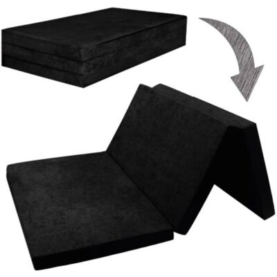 FortisLine Materac Turystyczny Rozkładany Składany 2 Osobowy Kemping 195x120x8 Czarny FortisLine Materac Turystyczny Rozkładany Składany 2 Osobowy Kemping 195x120x8 Czarny