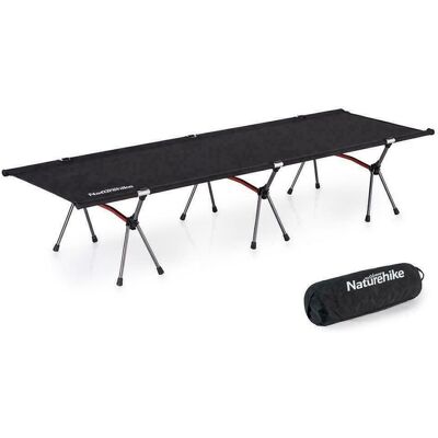 Naturehike Łóżko Składane Xjc04 Foldable Camping Cot Black Naturehike Łóżko Składane Xjc04 Foldable Camping Cot Black