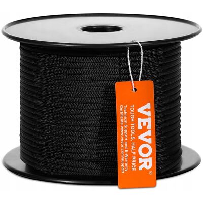 Pleciona Lina Nylonowa Vevor 3 16 Cala 250 Stóp 32 Sploty Mocna Wytrzymała Pleciona Lina Nylonowa Vevor 3 16 Cala 250 Stóp 32 Sploty Mocna Wytrzymała