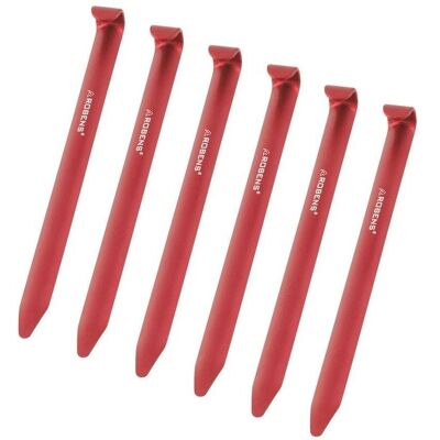 Kliny namiotowe Robens Ultralite U - Czerwony - 18cm - Opakowanie 6 Kliny namiotowe Robens Ultralite U - Czerwony - 18cm - Opakowanie 6