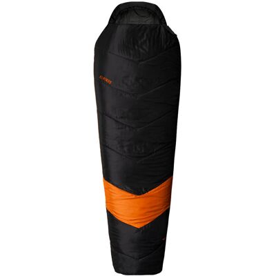 Śpiwór Alpinus Classic 1050 czarno-pomarańczowy dla praworęcznych Śpiwór Alpinus Classic 1050 czarno-pomarańczowy dla praworęcznych