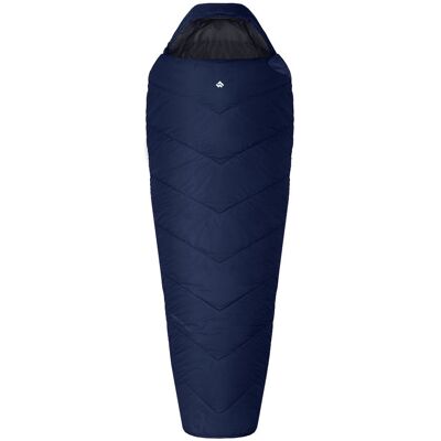 Śpiwór Alpinus Fiber Pro 1500 lewy granatowy mumia, 215cm ciepły Śpiwór Alpinus Fiber Pro 1500 lewy granatowy mumia, 215cm ciepły