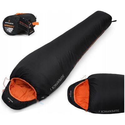 ULTRALEKKI WYGODNY ŚPIWÓR BERGSON SUPERPACK 700g ULTRALEKKI WYGODNY ŚPIWÓR BERGSON SUPERPACK 700g