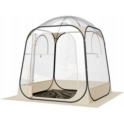 Vevor Przezroczysty Namiot Rozkładany 160x160x182 Cm Dla 2-4 Osób Premium Vevor Przezroczysty Namiot Rozkładany 160x160x182 Cm Dla 2-4 Osób Premium