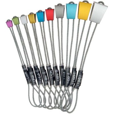 Wild Country Zestaw Kości Rock On Wire Anodised Set 1-10 Wild Country Zestaw Kości Rock On Wire Anodised Set 1-10