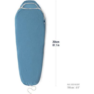 Wkładka Do Śpiwora Sea To Summit Breeze Lightweight Liner Long - Cendre Blue Wkładka Do Śpiwora Sea To Summit Breeze Lightweight Liner Long - Cendre Blue