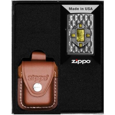 Zestaw Zippo Zapalniczka Yellow Diamond Prezentowy No2 Zestaw Zippo Zapalniczka Yellow Diamond Prezentowy No2