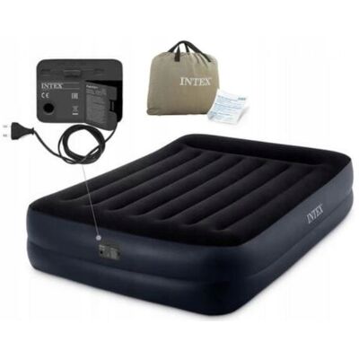 Dwuosobowy Materac Dmuchany 152x203x42 Cm Łóżko Pompka 220v Intex 64124nd Dwuosobowy Materac Dmuchany 152x203x42 Cm Łóżko Pompka 220v Intex 64124nd