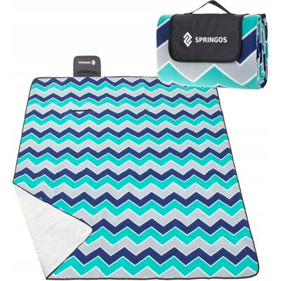 Springos Koc Piknikowy Plaża Biwak 220x180cm Mata Izolacja Plażowy Polar Wodoodporny Springos Koc Piknikowy Plaża Biwak 220x180cm Mata Izolacja Plażowy Polar Wodoodporny