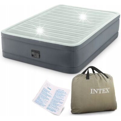 Materac Dmuchany Turystyczny 2-Osobowy 191x137x46cm Intex Wbudowana Pompka Materac Dmuchany Turystyczny 2-Osobowy 191x137x46cm Intex Wbudowana Pompka