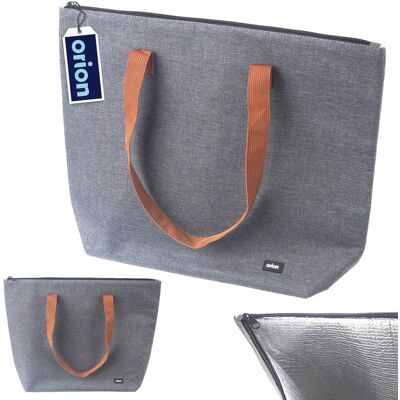 Torba Termiczna Shopper Szara Solidna Wytrzymała Orion 44 X 11 X 35 Cm Torba Termiczna Shopper Szara Solidna Wytrzymała Orion 44 X 11 X 35 Cm