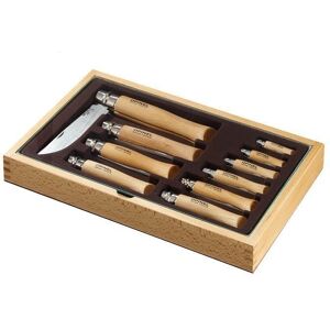 Zestaw Opinel Inox Skrzynia No 02-10 Zestaw Opinel Inox Skrzynia No 02-10