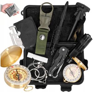 Cadro ZESTAW SURVIVALOWY koc termiczny krzesiwo multitool surwiwalowy wojskowy Cadro ZESTAW SURVIVALOWY koc termiczny krzesiwo multitool surwiwalowy wojskowy