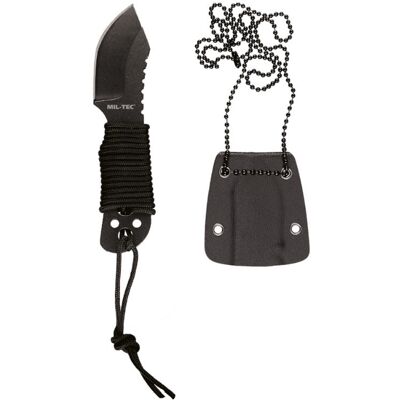 Mil-Tec Nóż na Szyję z Łańcuszkiem Paracord 10,5cm Mil-Tec Nóż na Szyję z Łańcuszkiem Paracord 10,5cm