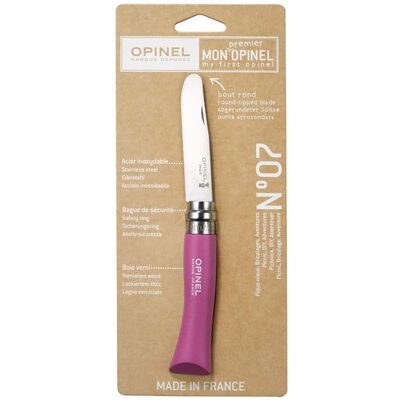Nóż My First Opinel No 07 Fuchsia Nóż My First Opinel No 07 Fuchsia