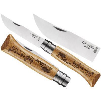 Nóż Opinel 8 Inox Dąb Seria Animal - Dzik Nóż Opinel 8 Inox Dąb Seria Animal - Dzik