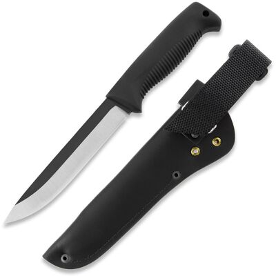Nóż Peltonen Knives M95 Ranger Sissipuukko Czarna Rękojeść Skórzana Pochwa Nóż Peltonen Knives M95 Ranger Sissipuukko Czarna Rękojeść Skórzana Pochwa