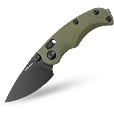 Nóż Składany Real Steel ESCA 7181BG Crossbar Lock Black 12C27 Green Nóż Składany Real Steel ESCA 7181BG Crossbar Lock Black 12C27 Green